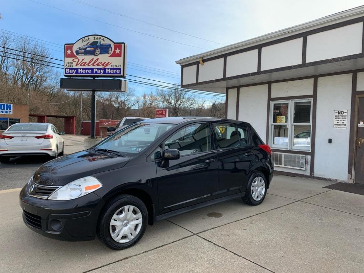 2011 BLACK NISSAN VERSA S (3N1BC1CP0BL) with an 1.8L engine, Automatic transmission, located at 503 First Street, Canonsburg, PA, 15317, (724) 745-0566, 40.266006, -80.178413 - Photo#1