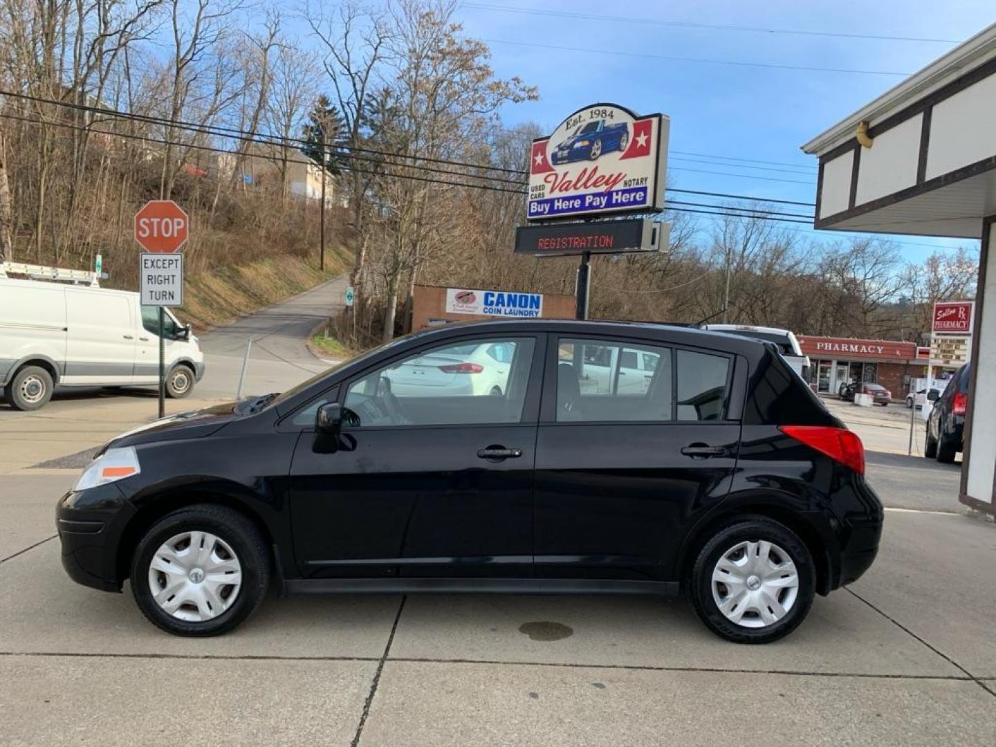 2011 BLACK NISSAN VERSA S (3N1BC1CP0BL) with an 1.8L engine, Automatic transmission, located at 503 First Street, Canonsburg, PA, 15317, (724) 745-0566, 40.266006, -80.178413 - Photo#0