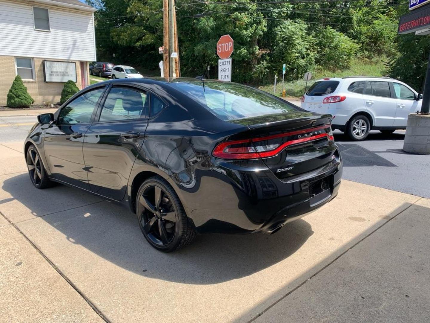 2014 BLACK DODGE DART SXT (1C3CDFBB6ED) with an 2.4L engine, Automatic transmission, located at 503 First Street, Canonsburg, PA, 15317, (724) 745-0566, 40.266006, -80.178413 - Photo#2