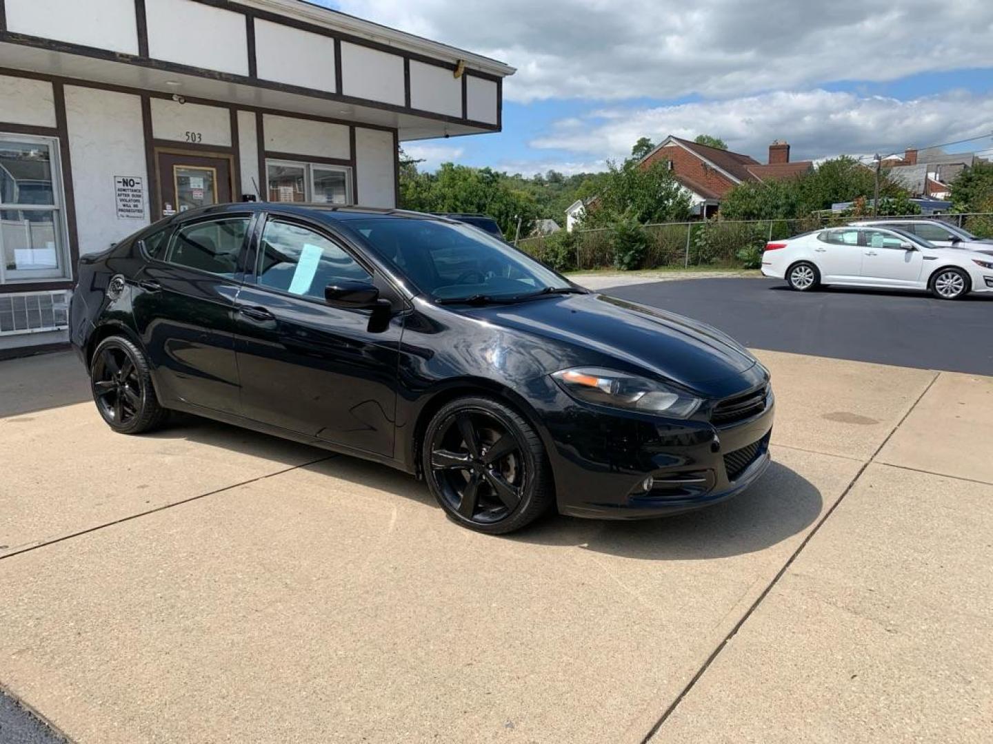 2014 BLACK DODGE DART SXT (1C3CDFBB6ED) with an 2.4L engine, Automatic transmission, located at 503 First Street, Canonsburg, PA, 15317, (724) 745-0566, 40.266006, -80.178413 - Photo#6