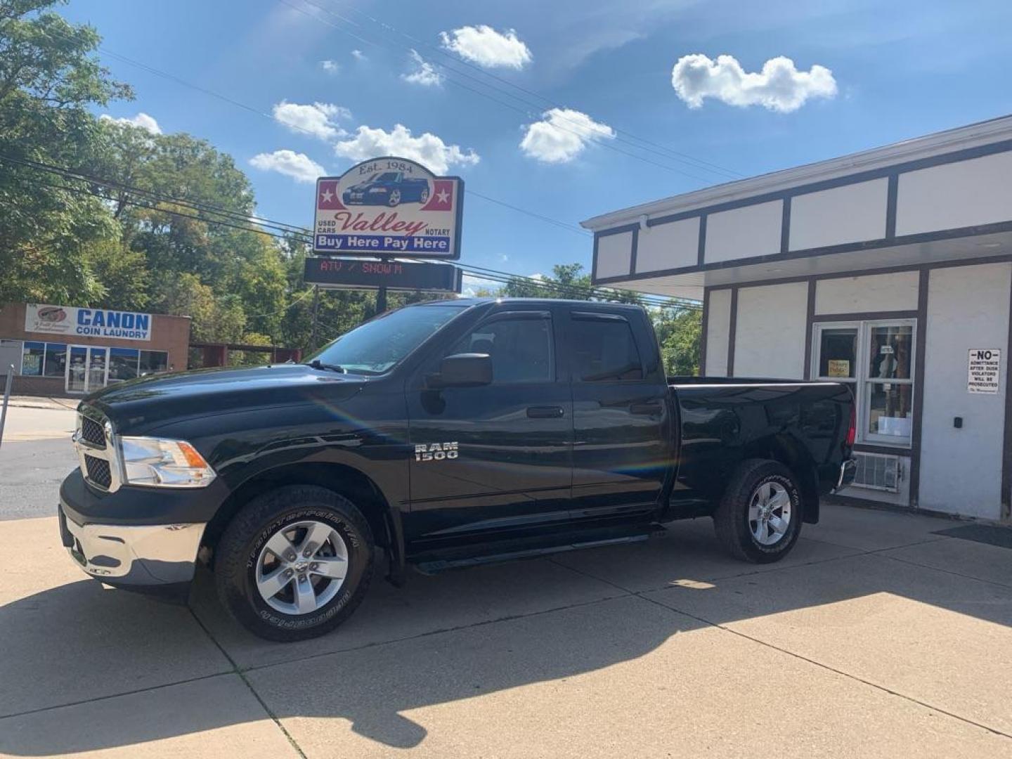 2016 GREEN RAM 1500 TRADESMAN (1C6RR7FG0GS) with an 3.6L engine, Automatic transmission, located at 503 First Street, Canonsburg, PA, 15317, (724) 745-0566, 40.266006, -80.178413 - CAR FAX AVAILABLE! 4X4, TOW PACKAGE, BED LINER, RUNNING BOARDS, AM/FM/XM/AUX/USB, CRUISE CONTROL, POWER DORRS, POWER WINDOWS, POWER MIRRORS ESTIMATED MPG: 16 CITY / 23 HIGHWAY WE FINANCE! FAST AND EASY APPROVALS! CALL US OR APPLY ONLINE: 724-745-0566 OFFICE WWW.USEDCARSCANONSBURGPA.COM AF - Photo#0