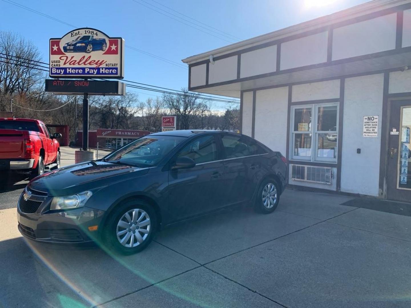 2011 GREY CHEVROLET CRUZE LS (1G1PC5SH5B7) with an 1.8L engine, Automatic transmission, located at 503 First Street, Canonsburg, PA, 15317, (724) 745-0566, 40.266006, -80.178413 - Photo#0