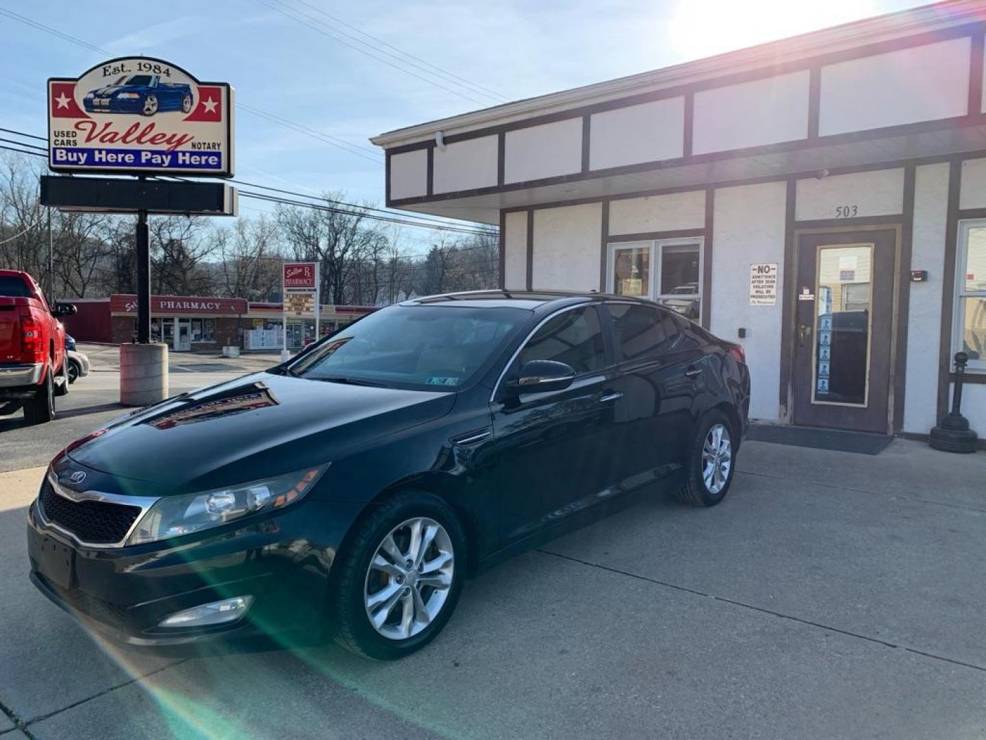 2013 BLACK KIA OPTIMA EX (5XXGN4A76DG) with an 2.4L engine, Automatic transmission, located at 503 First Street, Canonsburg, PA, 15317, (724) 745-0566, 40.266006, -80.178413 - Photo#0